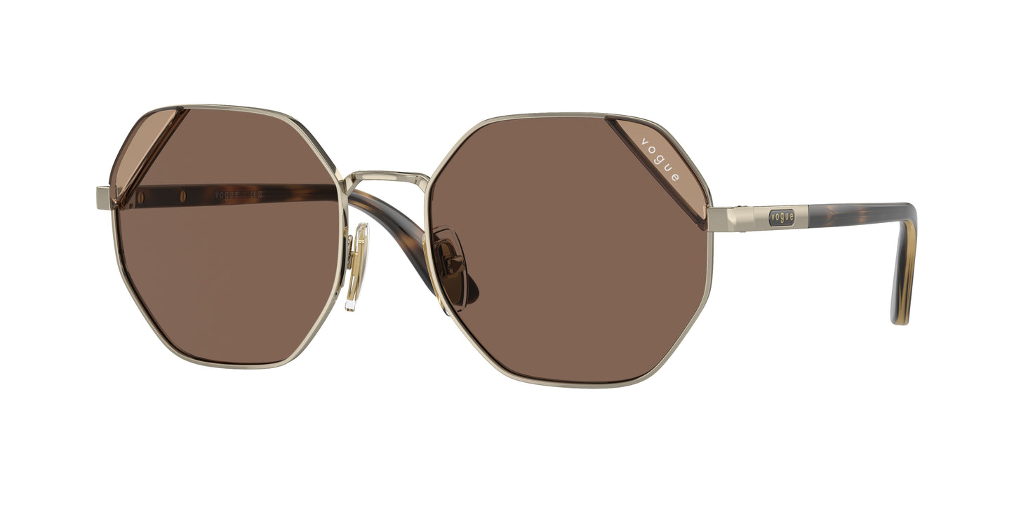 Vogue VO4268S Irregular Sunglasses 848/73-Pale Gold 55-140-18 - Color Map Gold