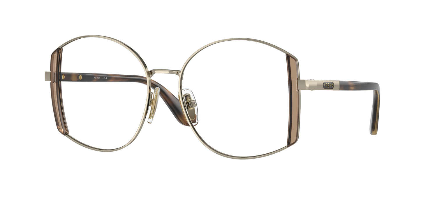 Vogue VO4269 Irregular Eyeglasses 848-Pale Gold 53-140-16 - Color Map Gold