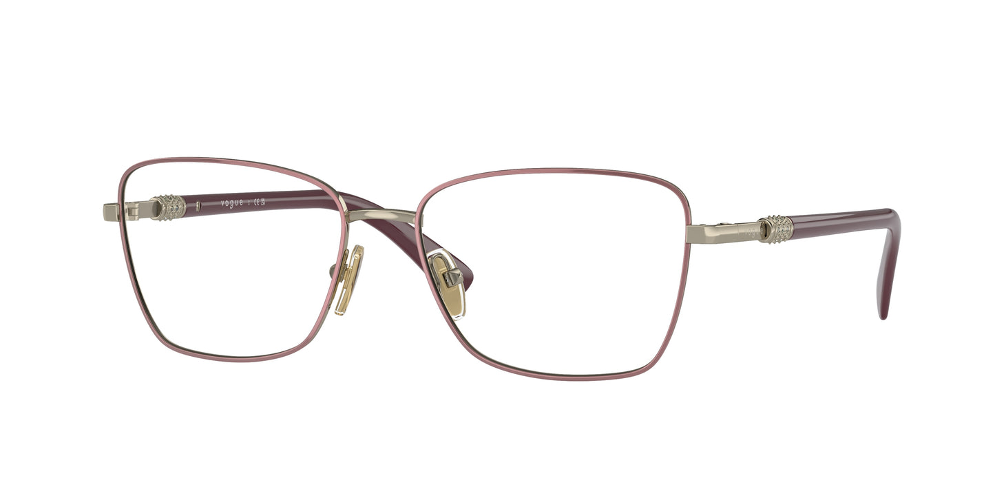 Vogue VO4271B Butterfly Eyeglasses 5141-Top Pink/Pale Gold 54-135-16 - Color Map Pink