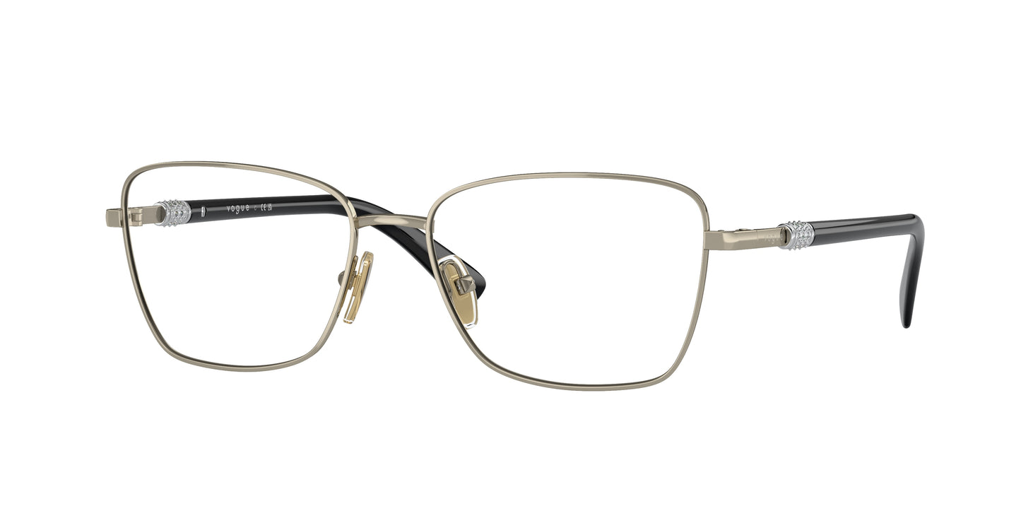 Vogue VO4271B Butterfly Eyeglasses 848-Pale Gold 54-135-16 - Color Map Gold
