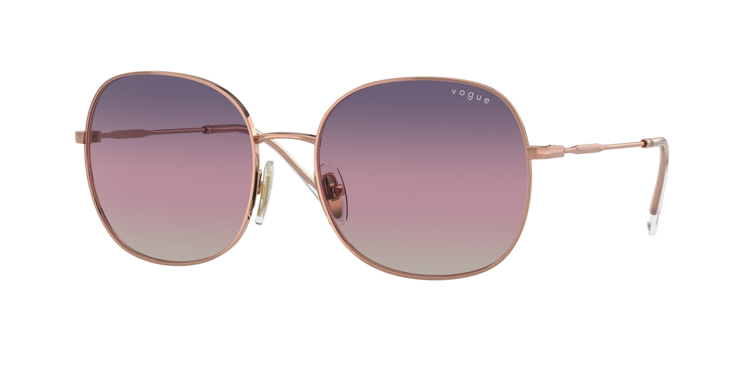 Vogue VO4272S Round Sunglasses 5152U6-Rose Gold 57-135-18 - Color Map Gold