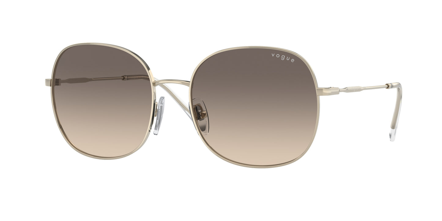 Vogue VO4272S Round Sunglasses 848/13-Pale Gold 57-135-18 - Color Map Gold