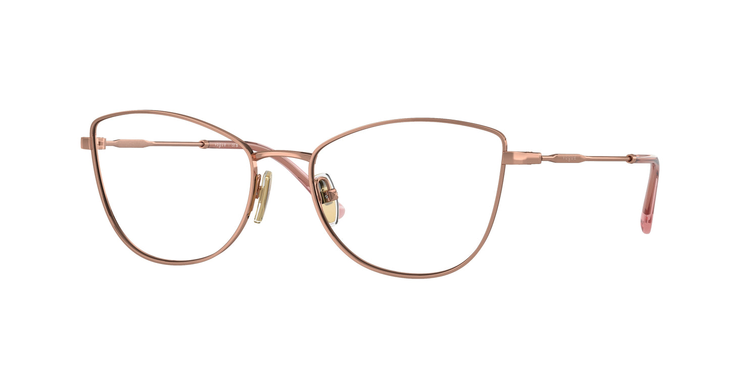 Vogue VO4273 Cat Eye Eyeglasses 5152-Rose Gold 53-135-17 - Color Map Gold