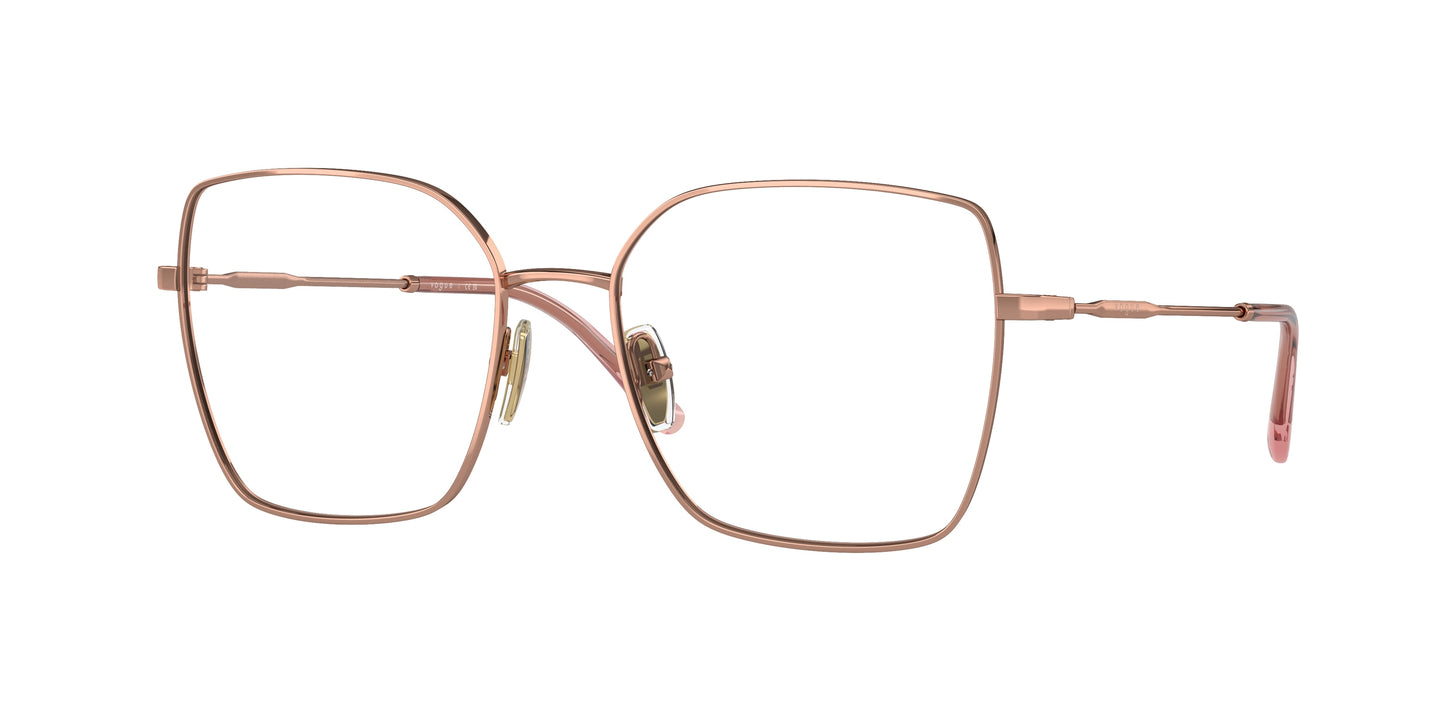 Vogue VO4274 Irregular Eyeglasses 5152-Rose Gold 53-135-17 - Color Map Gold
