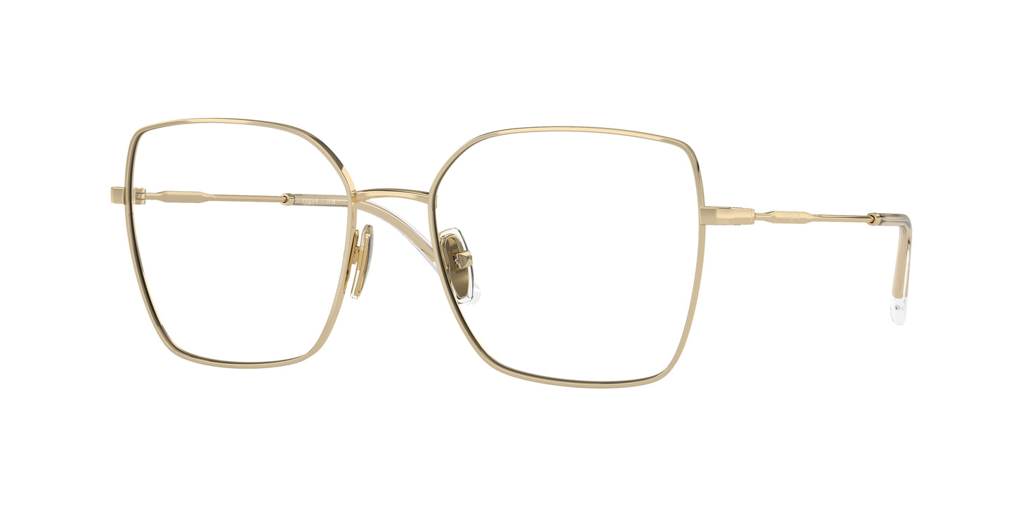 Vogue VO4274 Irregular Eyeglasses 848-Pale Gold 51-135-17 - Color Map Gold