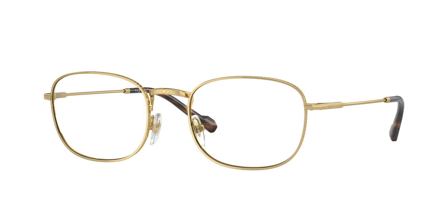 Vogue VO4275 Pillow Eyeglasses 280-Gold 54-145-20 - Color Map Gold