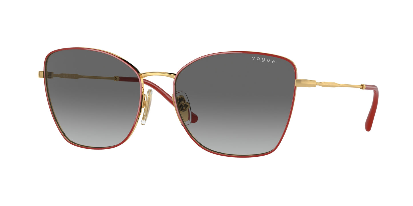 Vogue VO4279S Butterfly Sunglasses 280/11-Top Red/Gold 58-140-17 - Color Map Red