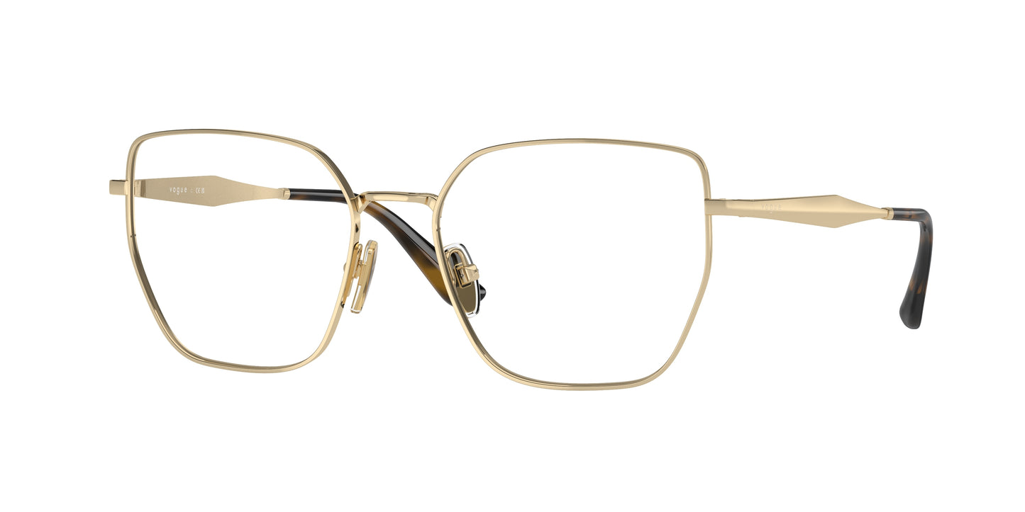 Vogue VO4283 Irregular Eyeglasses 848-Pale Gold 53-140-17 - Color Map Gold