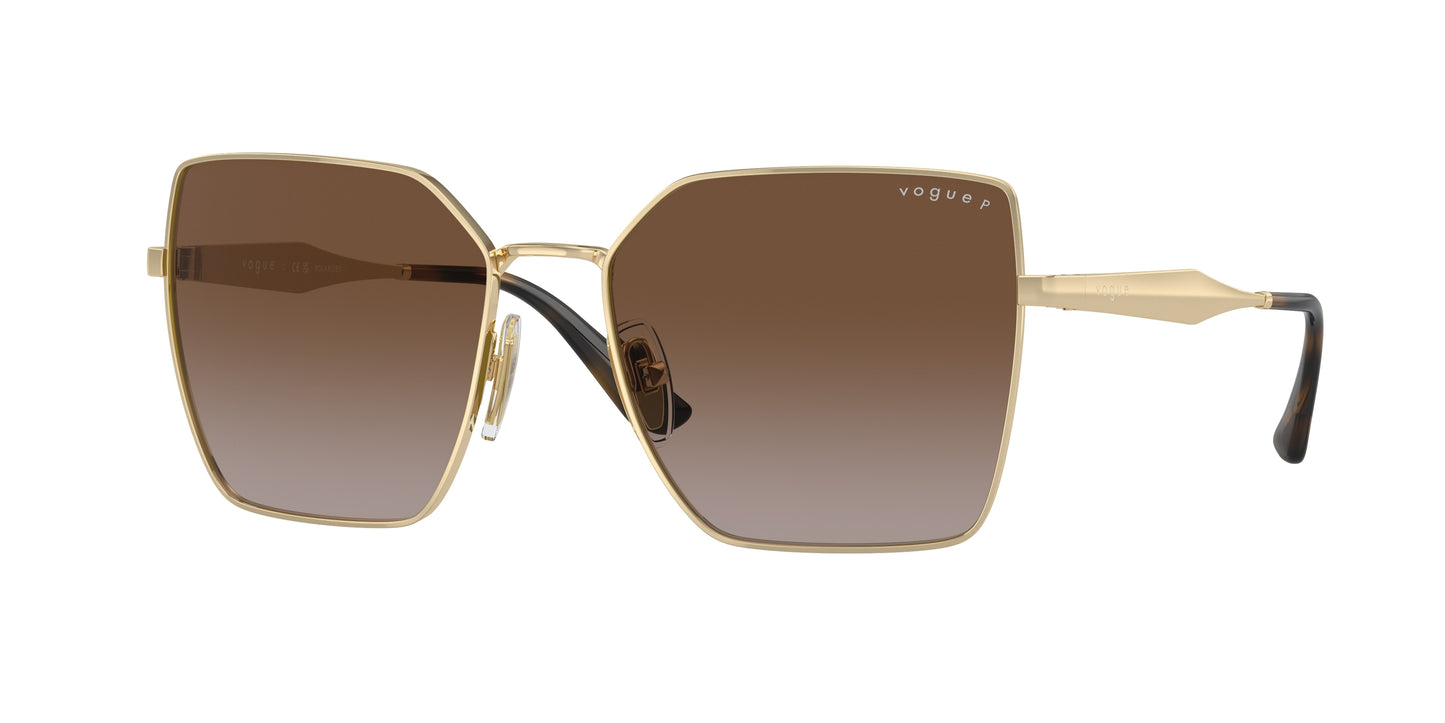 Vogue VO4284S Square Sunglasses 848/T5-Pale Gold 56-140-17 - Color Map Gold