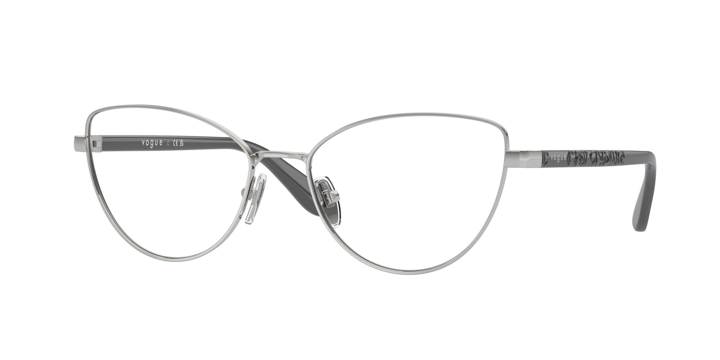 Vogue VO4285 Cat Eye Eyeglasses 323-Silver 55-135-17 - Color Map Silver