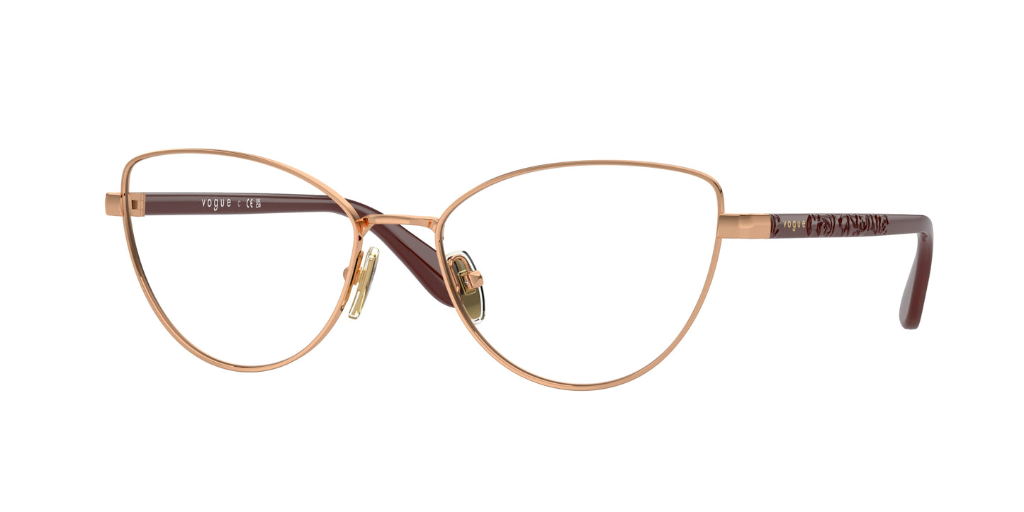 Vogue VO4285 Cat Eye Eyeglasses 5152-Rose Gold 55-135-17 - Color Map Gold