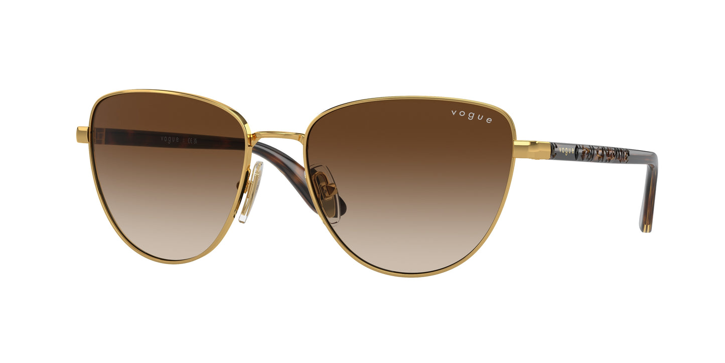 Vogue VO4286S Cat Eye Sunglasses 280/13-Gold 56-135-17 - Color Map Gold