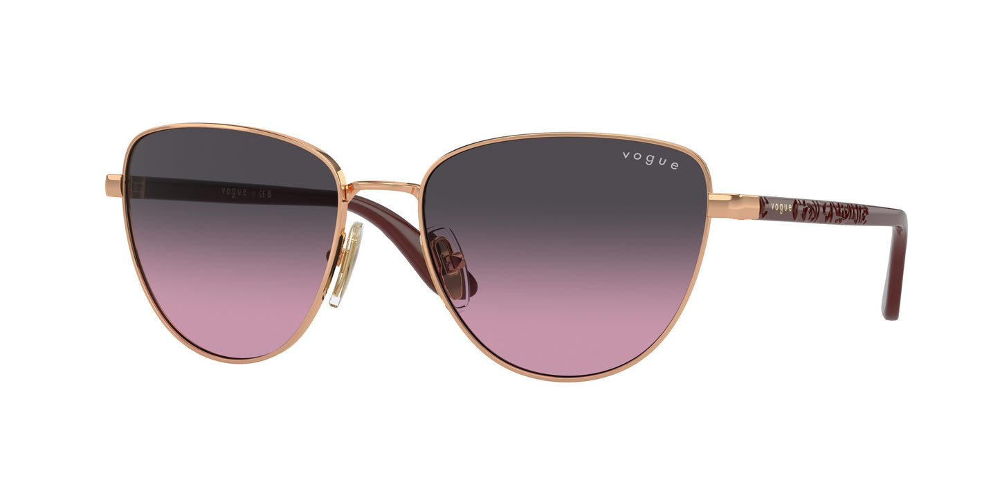 Vogue VO4286S Cat Eye Sunglasses 515290-Rose Gold 56-135-17 - Color Map Gold