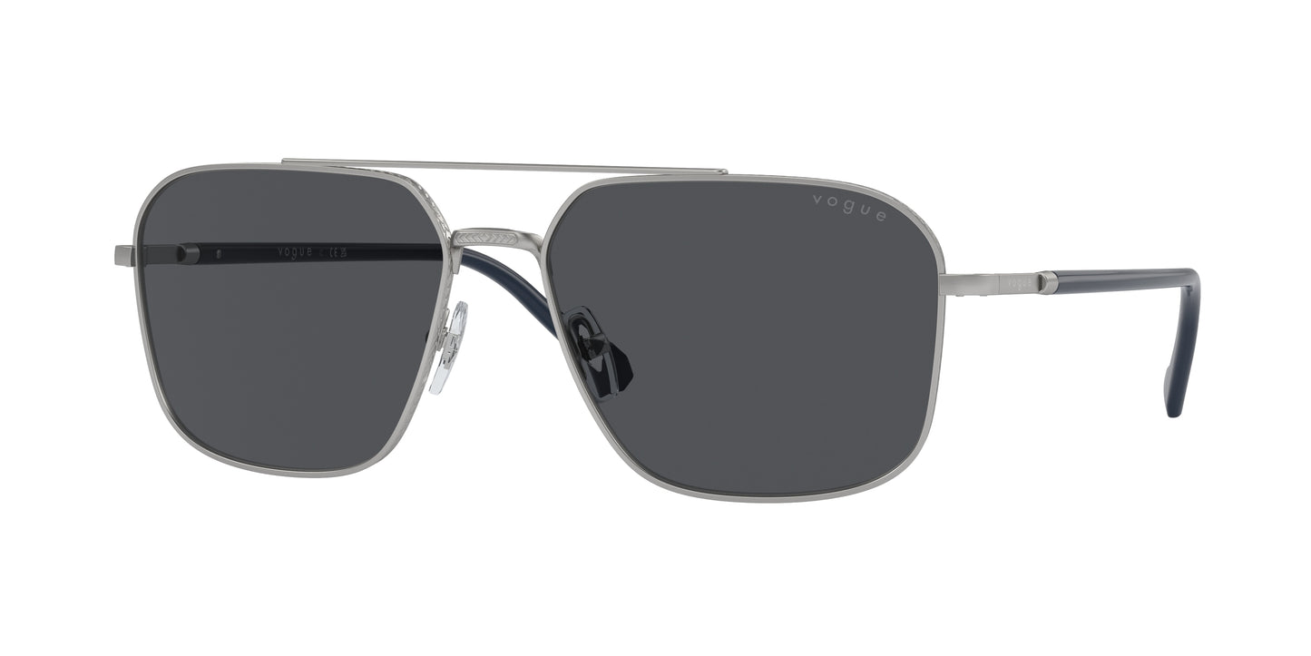 Vogue VO4289S Irregular Sunglasses 323S87-Matte Silver 59-145-16 - Color Map Silver