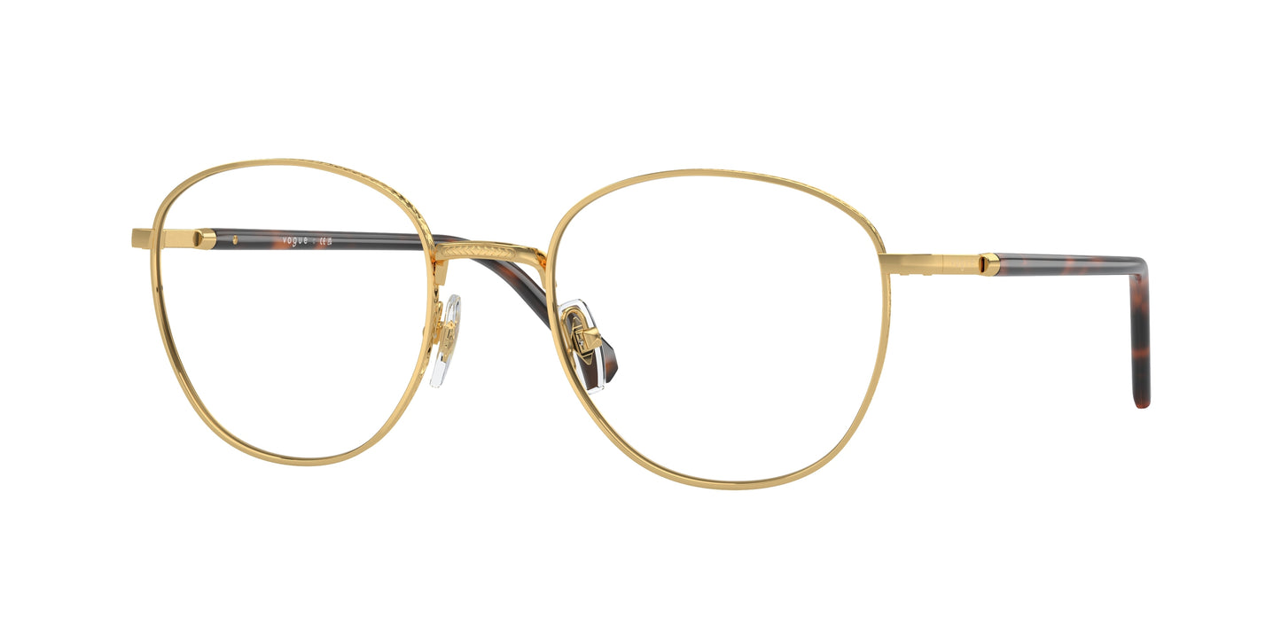 Vogue VO4291 Phantos Eyeglasses 280-Gold 52-145-20 - Color Map Gold