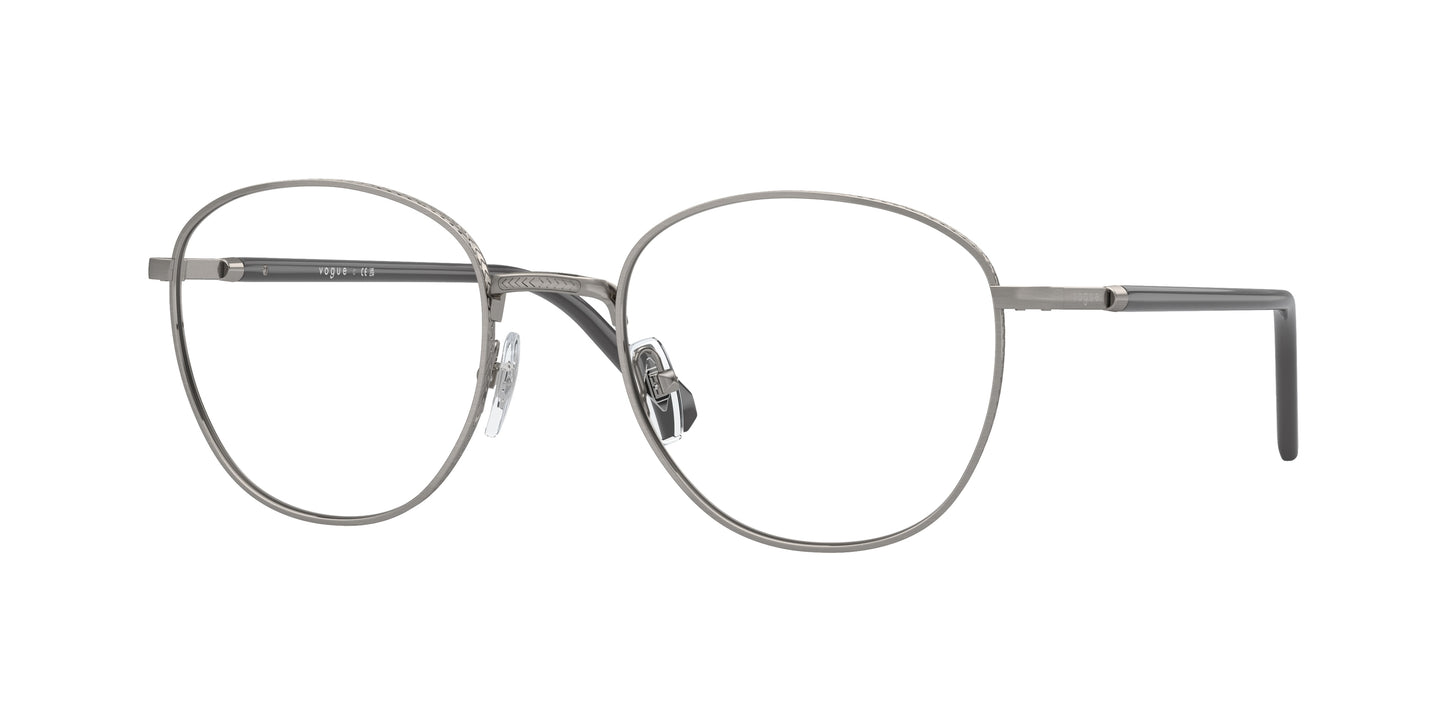 Vogue VO4291 Phantos Eyeglasses 5187-Brushed Gunmetal 52-145-20 - Color Map Grey