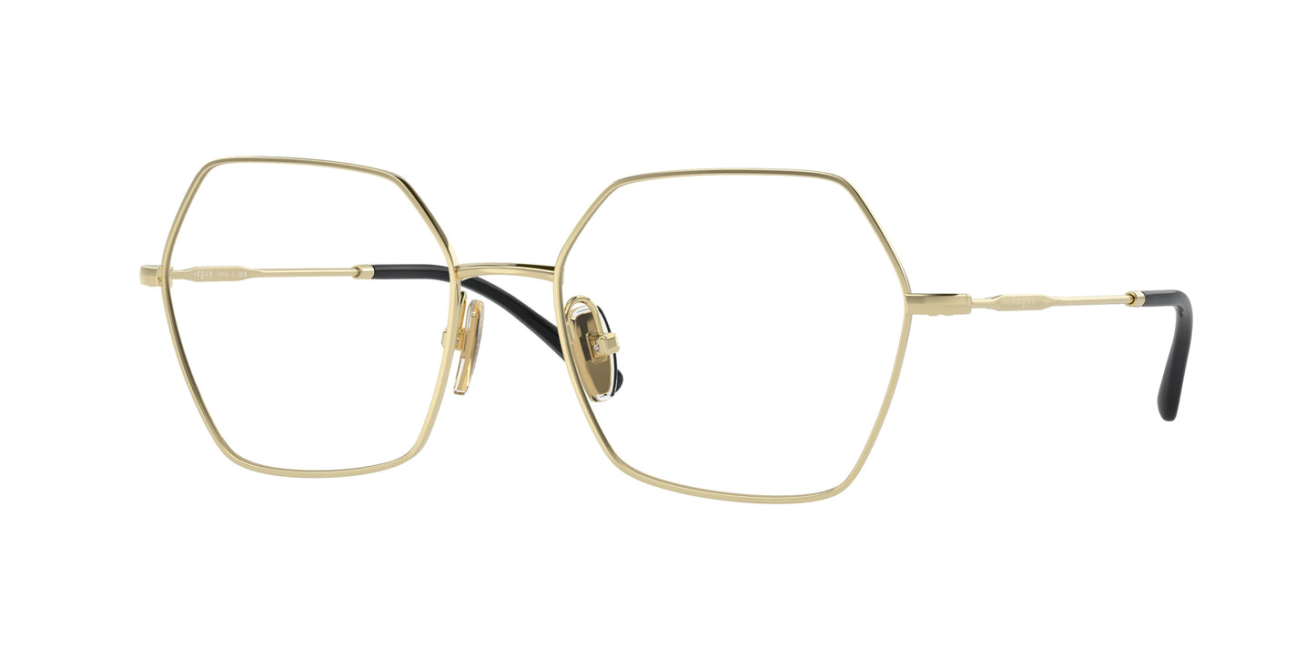 Vogue VO4297T Irregular Eyeglasses 5191-Light Gold 53-140-17 - Color Map Gold