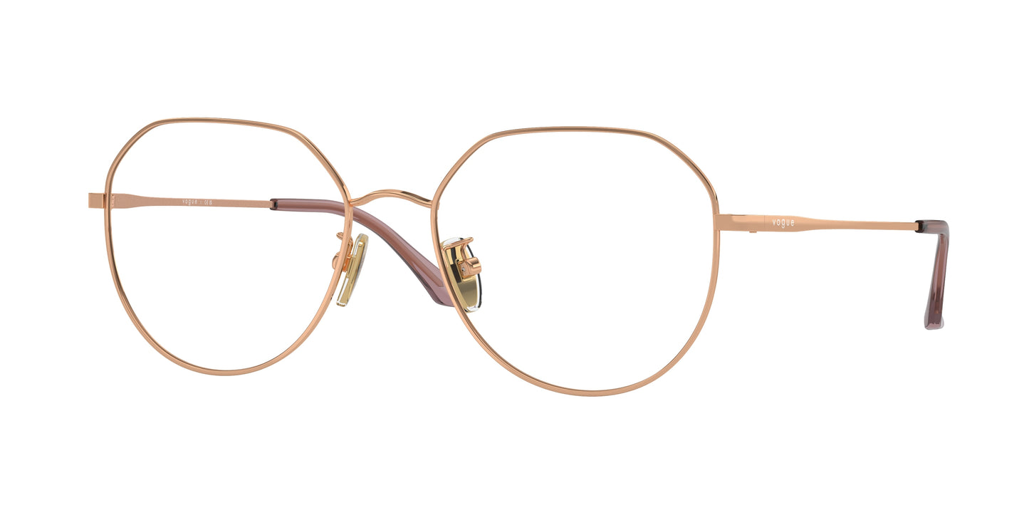 Vogue VO4301D Irregular Eyeglasses 5152-Rose Gold 55-145-18 - Color Map Gold