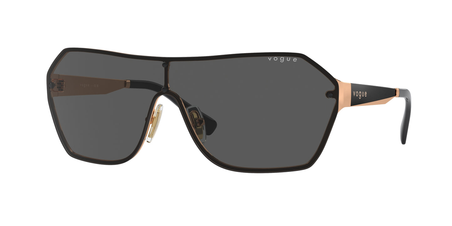 Vogue VO4302S Irregular Sunglasses 515287-Rose Gold 41-130-141 - Color Map Gold