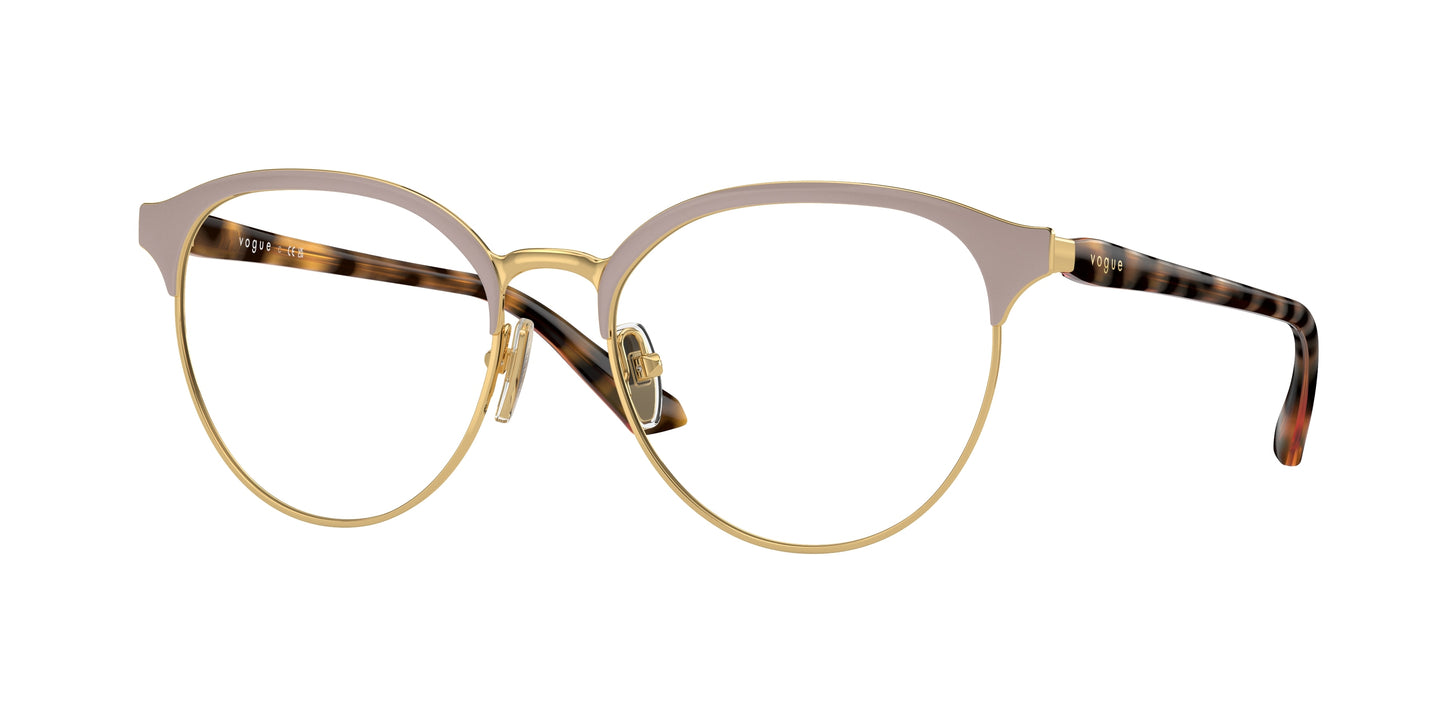 Vogue VO4305 Phantos Eyeglasses 5198-Top Antique Rose/Gold 53-140-17 - Color Map Gold