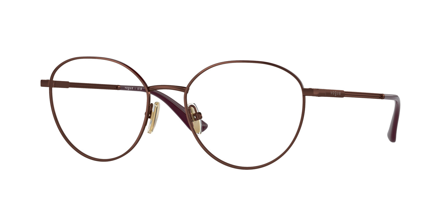 Vogue VO4306 Round Eyeglasses 5074-Copper/Top Bordeaux 53-140-18 - Color Map Copper