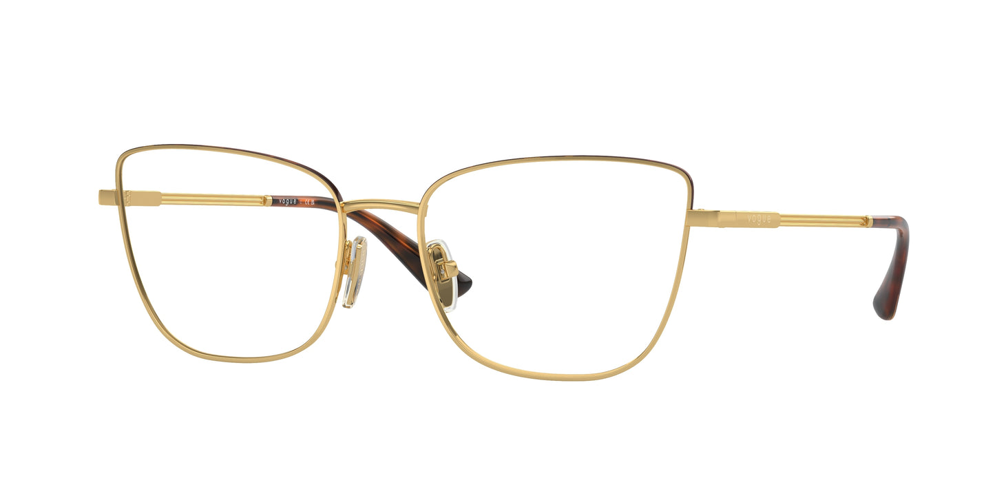 Vogue VO4307 Butterfly Eyeglasses 280-Gold/Top Havana 54-140-17 - Color Map Gold