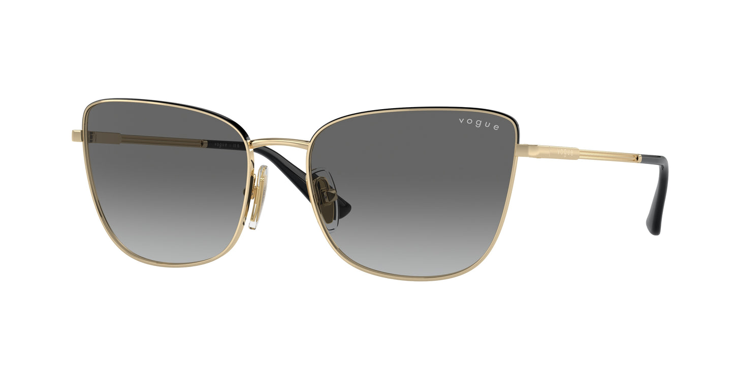 Vogue VO4308S Butterfly Sunglasses 848/11-Pale Gold/Top Black 56-140-17 - Color Map Gold