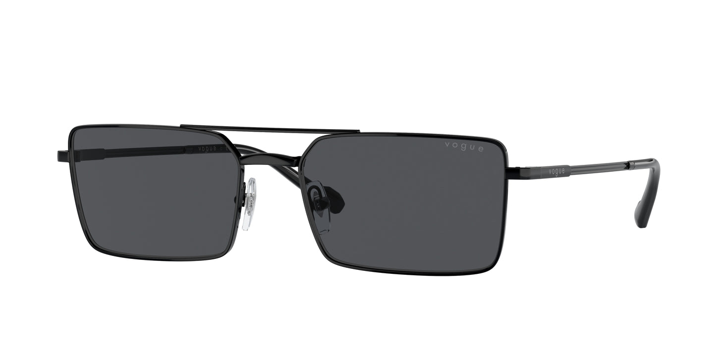 Vogue VO4309S Rectangle Sunglasses 352/87-Black 57-145-18 - Color Map Black