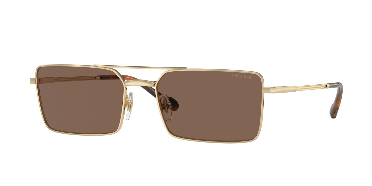 Vogue VO4309S Rectangle Sunglasses 848/73-Pale Gold 57-145-18 - Color Map Gold