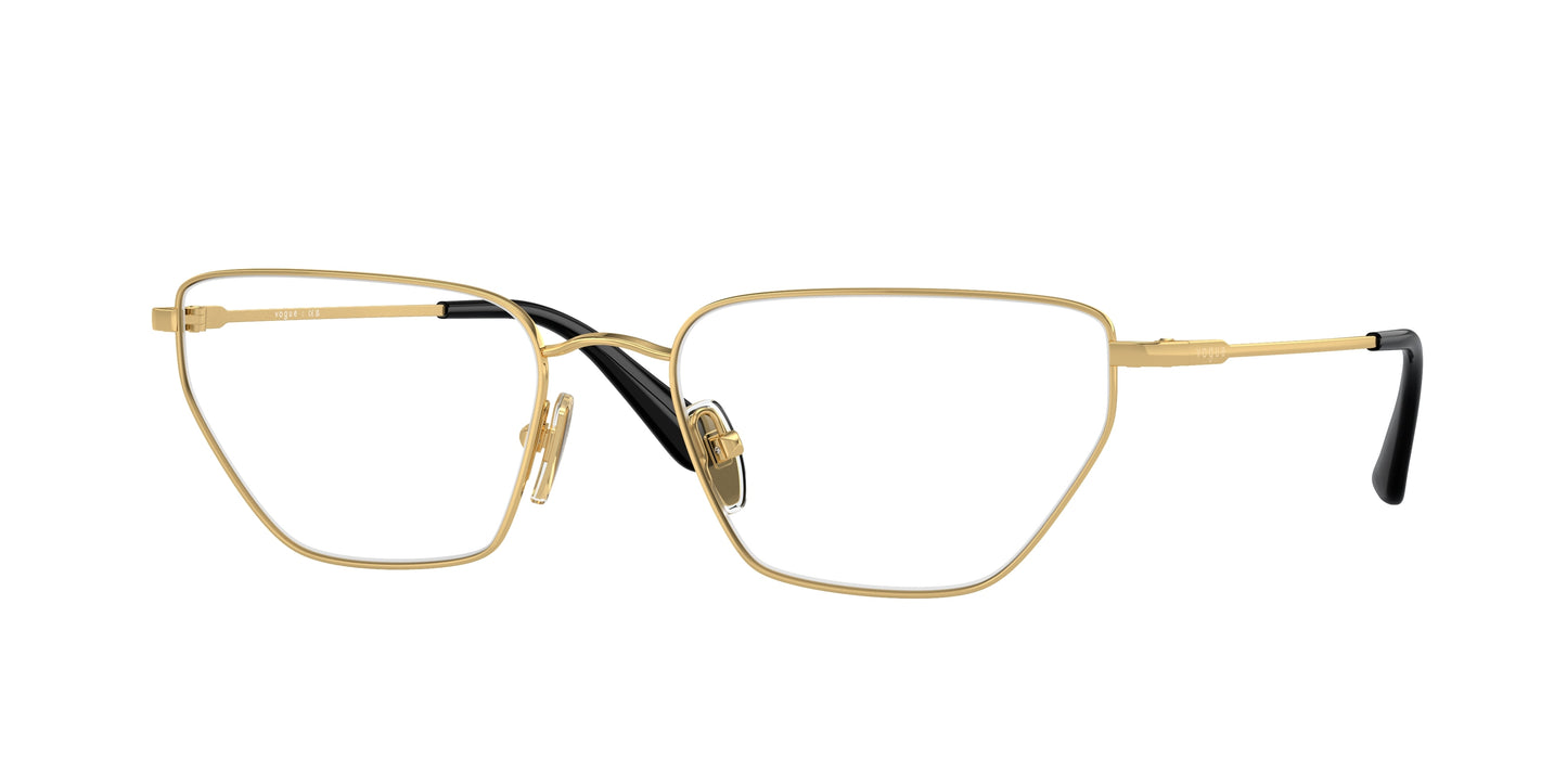 Vogue VO4317 Irregular Eyeglasses 280-Gold 56-135-18 - Color Map Gold