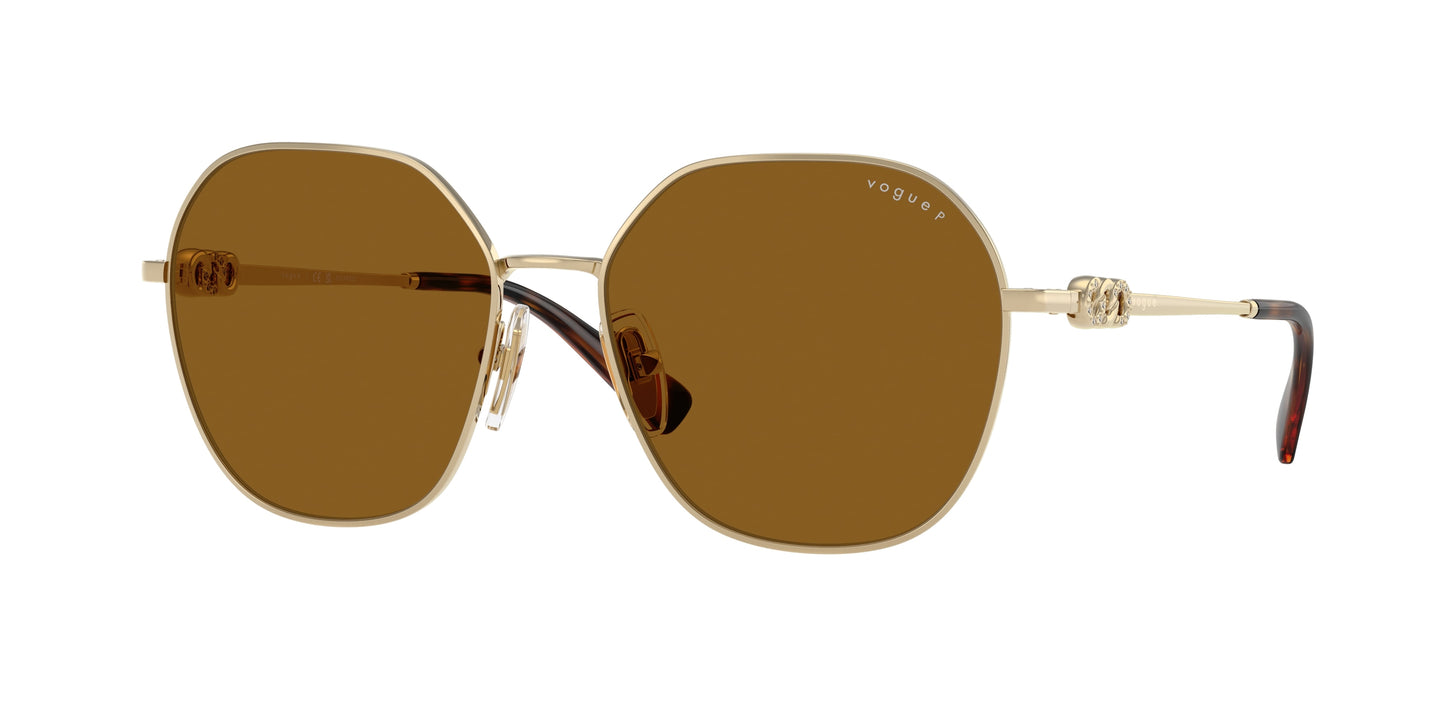 Vogue VO4318SB Irregular Sunglasses 848/83-Pale Gold 55-140-16 - Color Map Gold