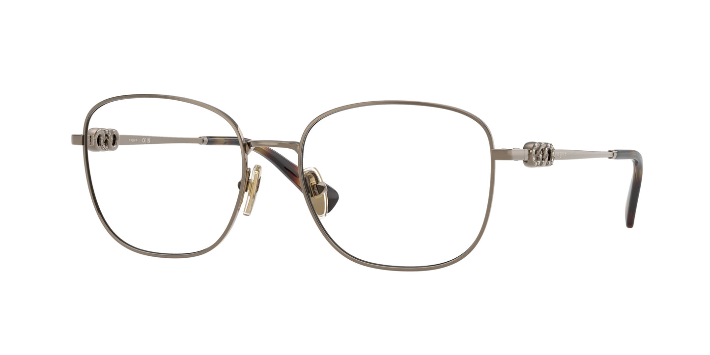 Vogue VO4319B Square Eyeglasses 5138-Light Brown 54-140-17 - Color Map Brown