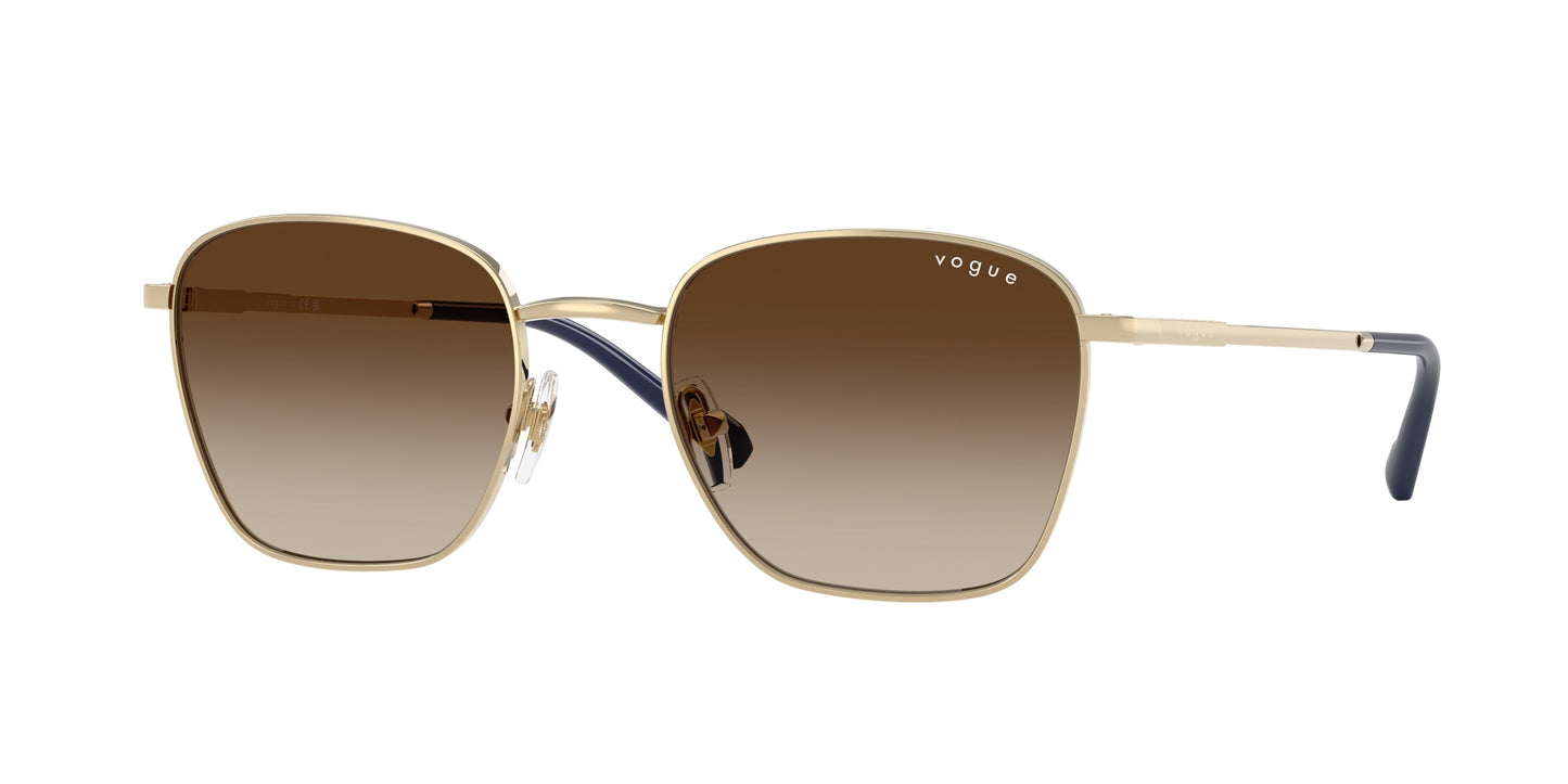 Vogue VO4322S Pillow Sunglasses 848/13-Pale Gold 53-145-20 - Color Map Gold