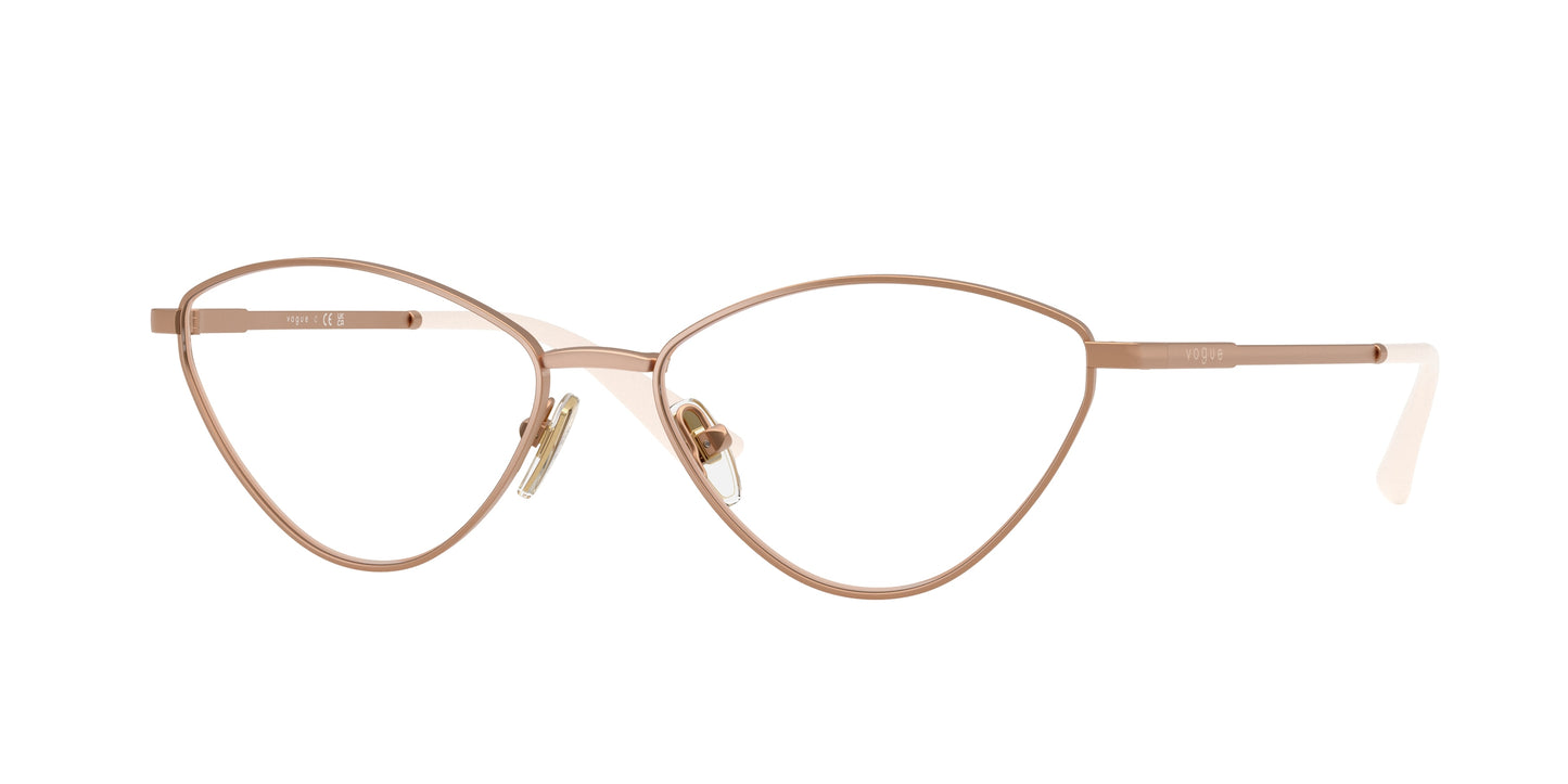 Vogue VO4325 Irregular Eyeglasses 5152-Rose Gold 55-140-16 - Color Map Gold