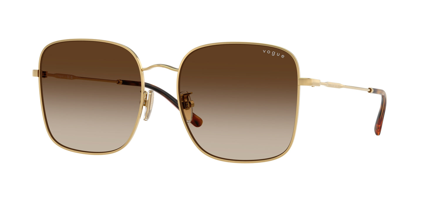 Vogue VO4327SD Square Sunglasses 280/13-Gold 57-145-18 - Color Map Gold