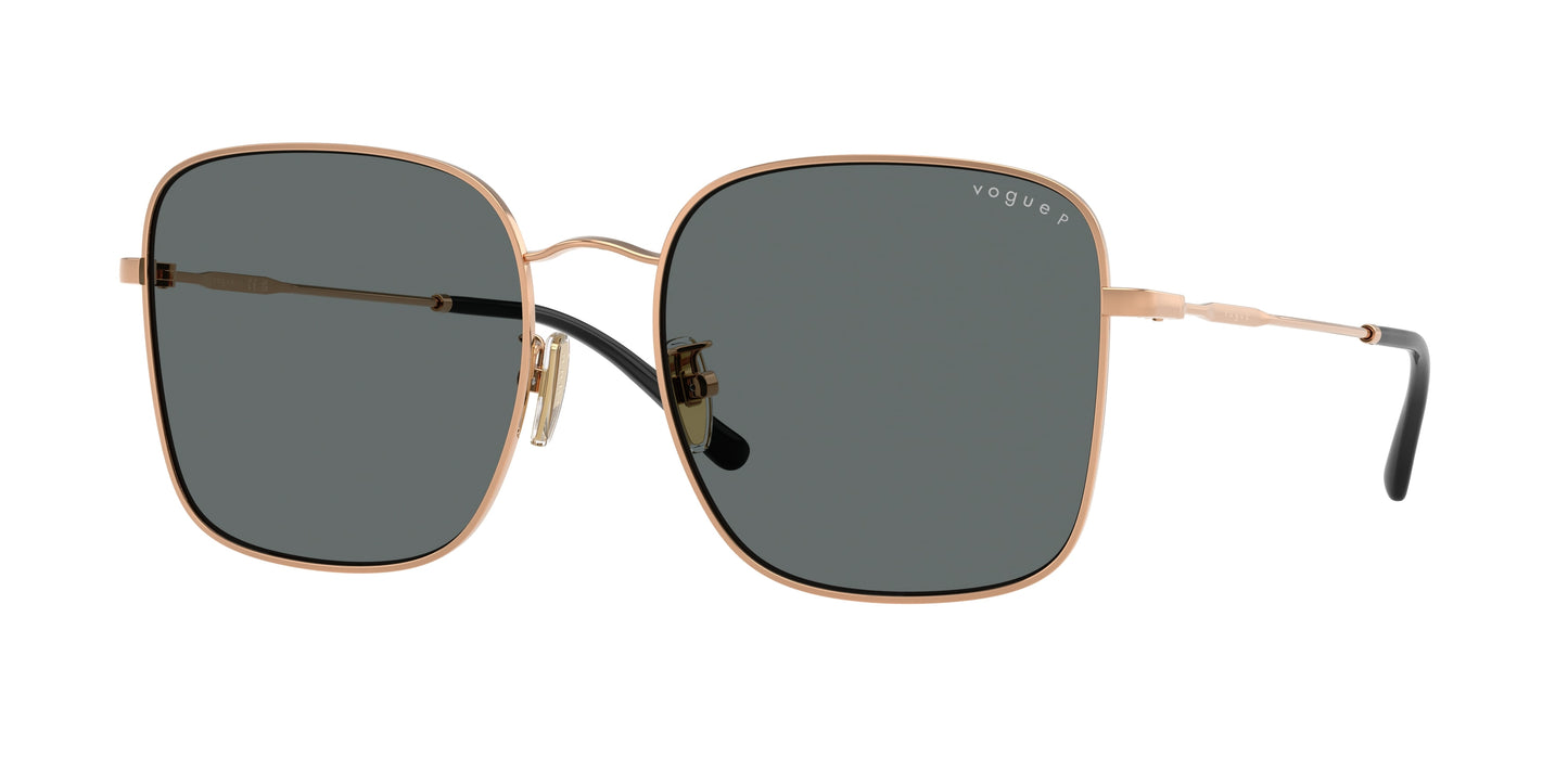 Vogue VO4327SD Square Sunglasses 515281-Rose Gold 57-145-18 - Color Map Gold