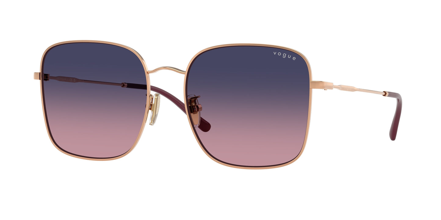 Vogue VO4327SD Square Sunglasses 5152I6-Rose Gold 57-145-18 - Color Map Gold