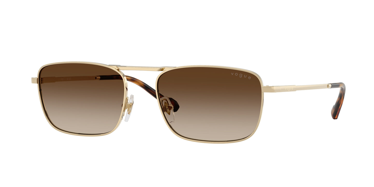 Vogue VO4346S Pillow Sunglasses 848/13-Pale Gold 56-145-18 - Color Map Gold