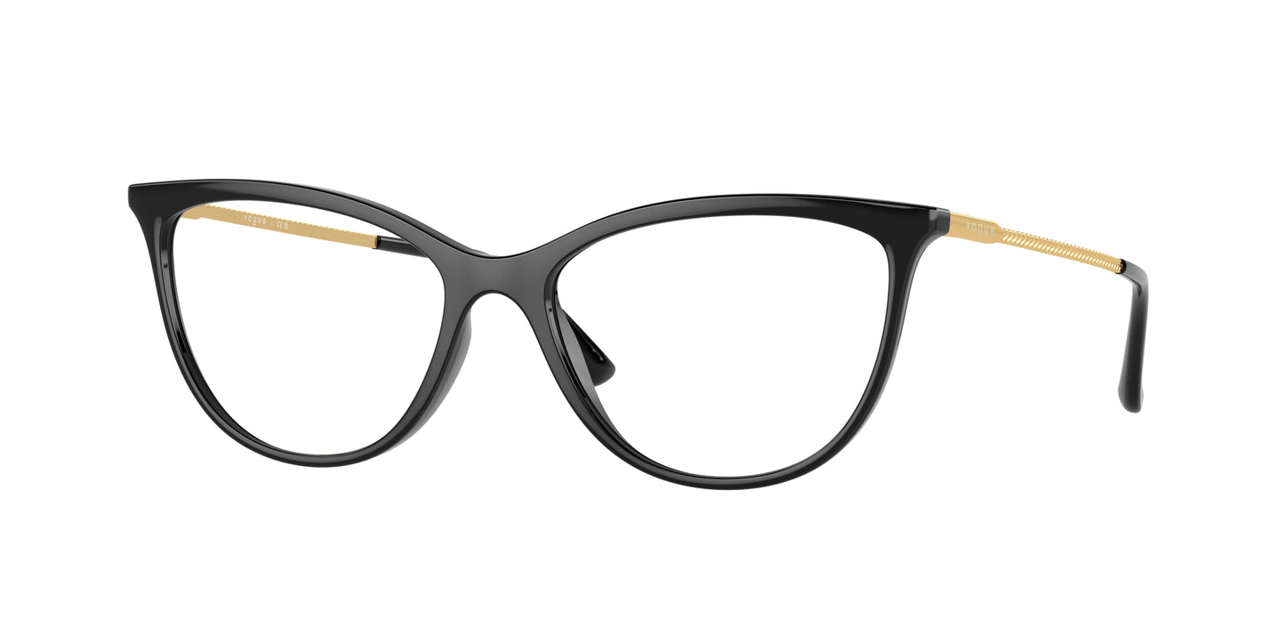Vogue VO5239 Cat Eye Eyeglasses W44-Black 54-140-16 - Color Map Black