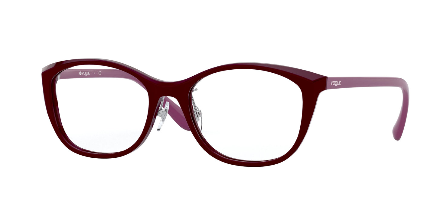 Vogue VO5296D Pillow Eyeglasses 2307-Bordeaux 54-140-18 - Color Map Red