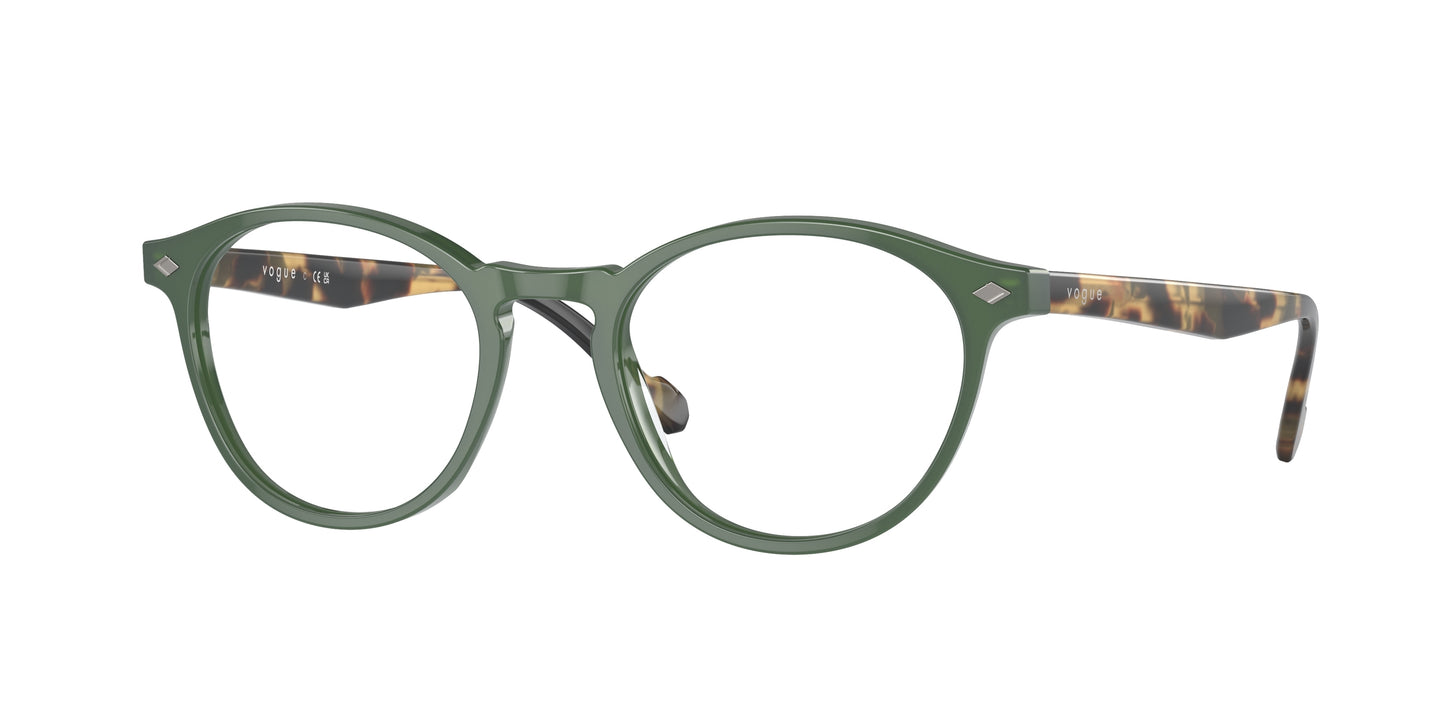 Vogue VO5326 Oval Eyeglasses 3092-Dusty Green 51-145-19 - Color Map Green