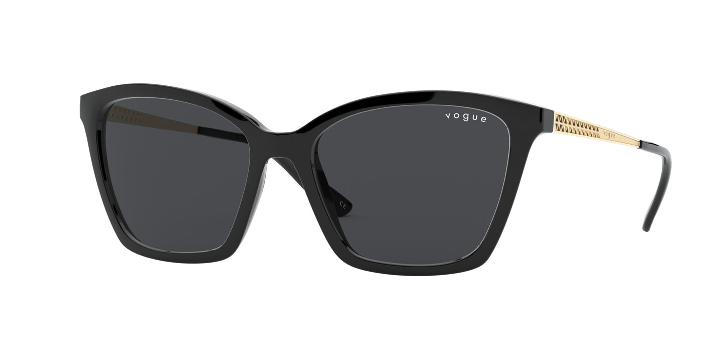 Vogue VO5333S Cat Eye Sunglasses W44/87-Black 54-140-17 - Color Map Black