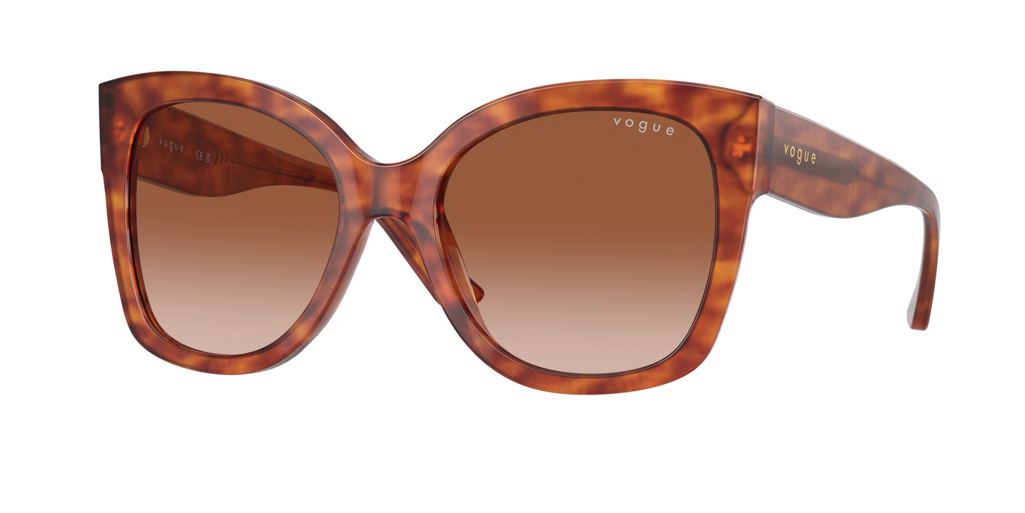 Vogue VO5338S Pillow Sunglasses 279213-Yellow Havana 54-140-19 - Color Map Tortoise