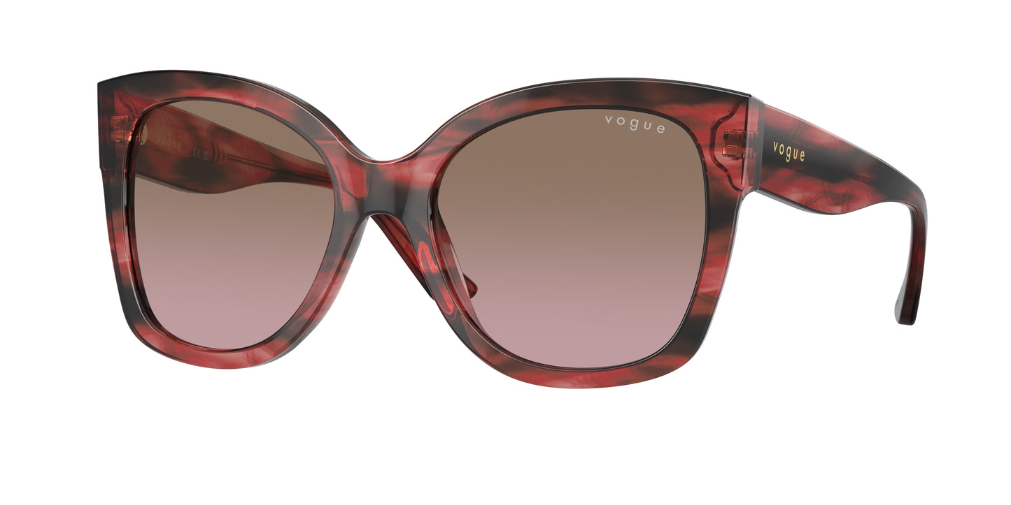 Vogue VO5338S Pillow Sunglasses 308914-Red Havana 54-140-19 - Color Map Tortoise