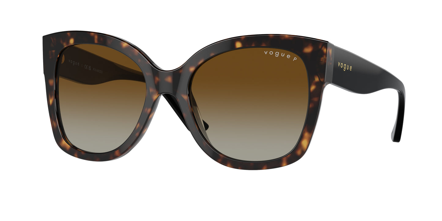 Vogue VO5338S Pillow Sunglasses W656T5-Dark Havana 54-140-19 - Color Map Brown