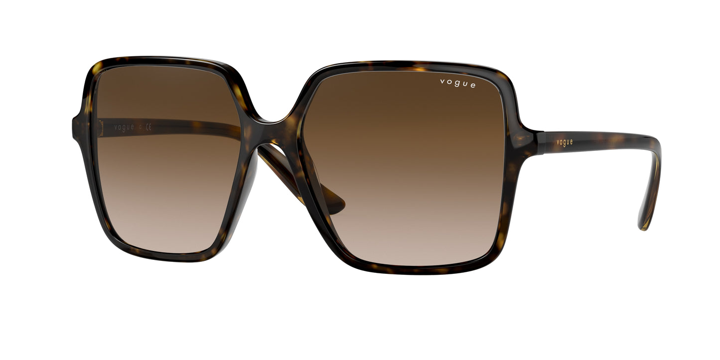 Vogue VO5352SF Square Sunglasses W65613-Dark Havana 56-140-16 - Color Map Brown