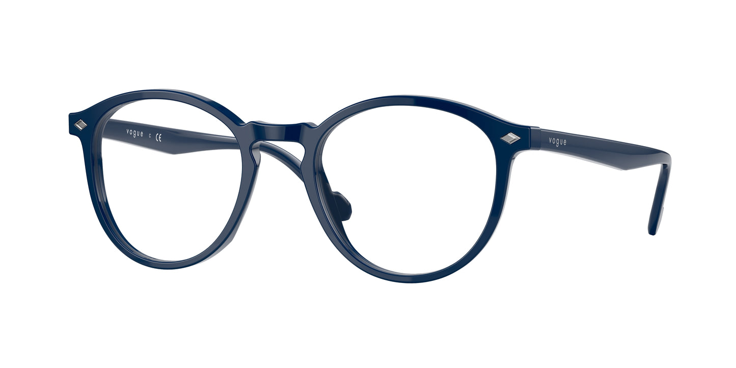 Vogue VO5367 Round Eyeglasses 2484-Dark Blue 50-145-20 - Color Map Blue