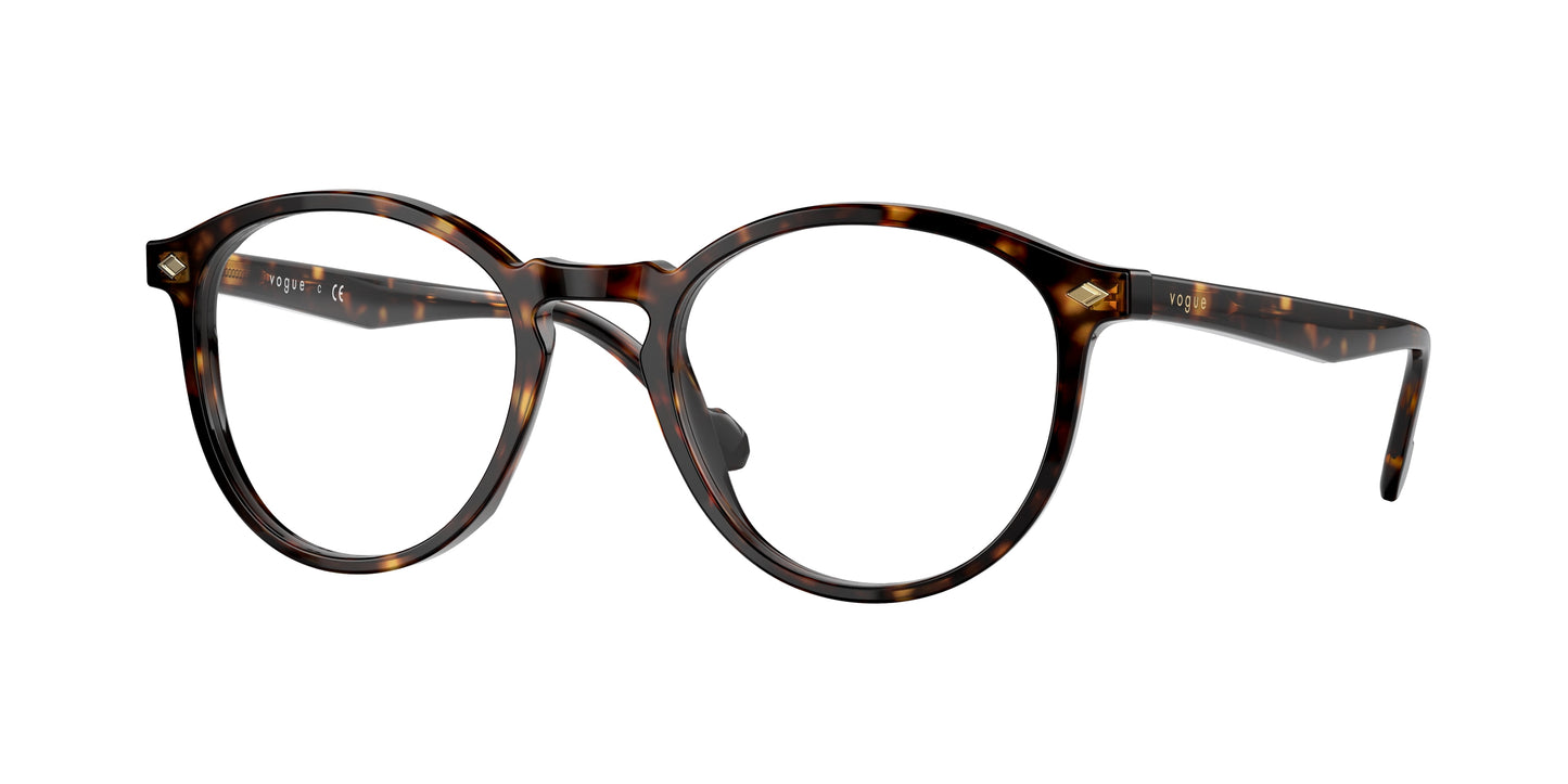 Vogue VO5367 Round Eyeglasses W656-Dark Havana 50-145-20 - Color Map Brown