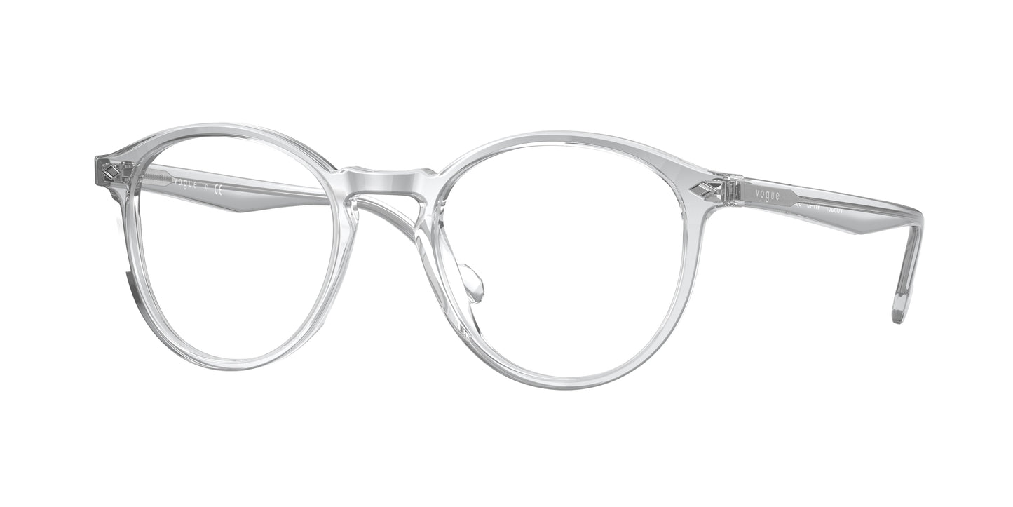 Vogue VO5367 Round Eyeglasses W745-Transparent 50-145-20 - Color Map Transparent