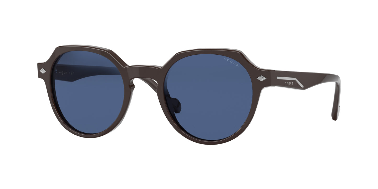 Vogue VO5370S Phantos Sunglasses 291380-Opal Brown 48-145-21 - Color Map Brown